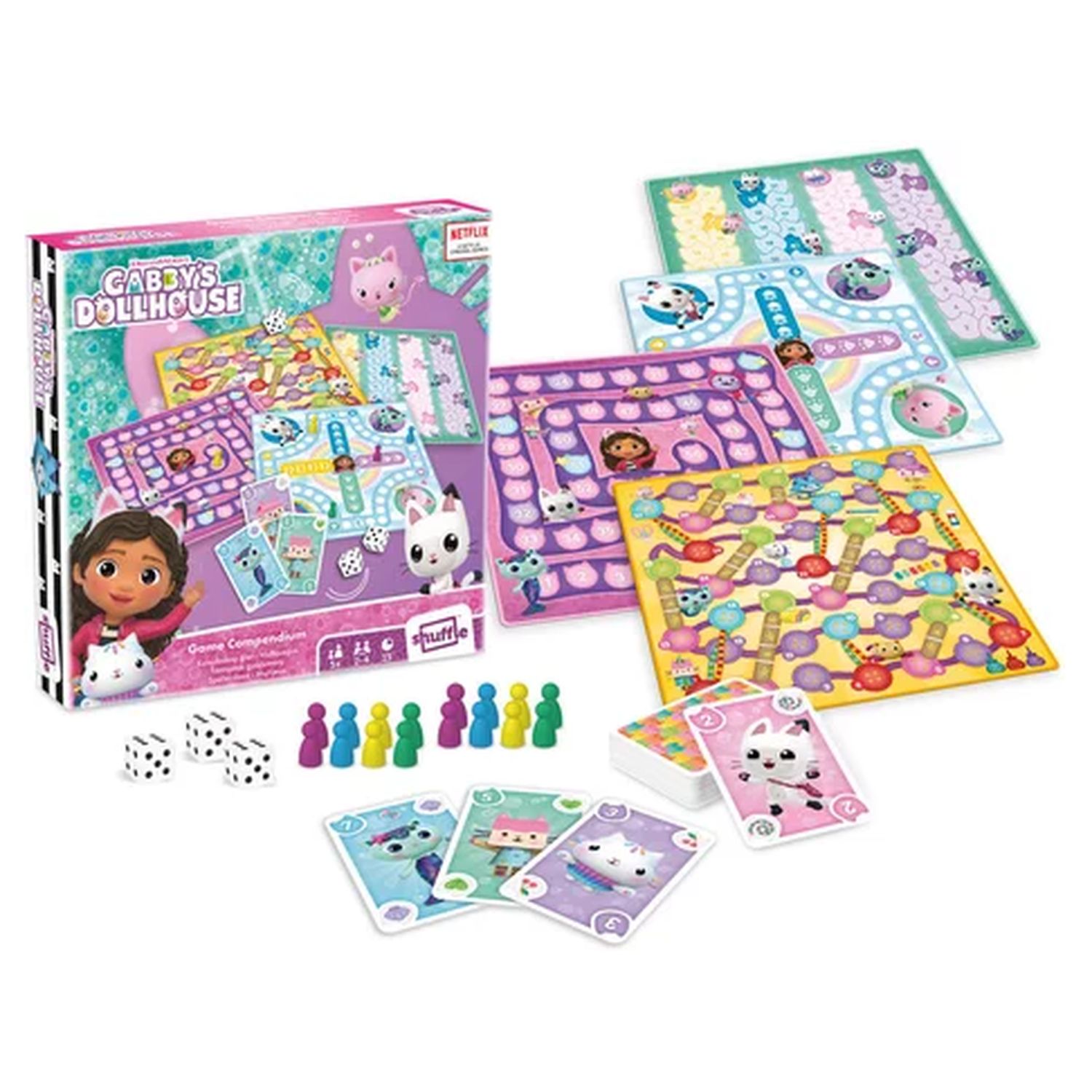 Voir la diapositive 2 : CARTAMUNDI Boite multi jeux - Gabby et la maison magique