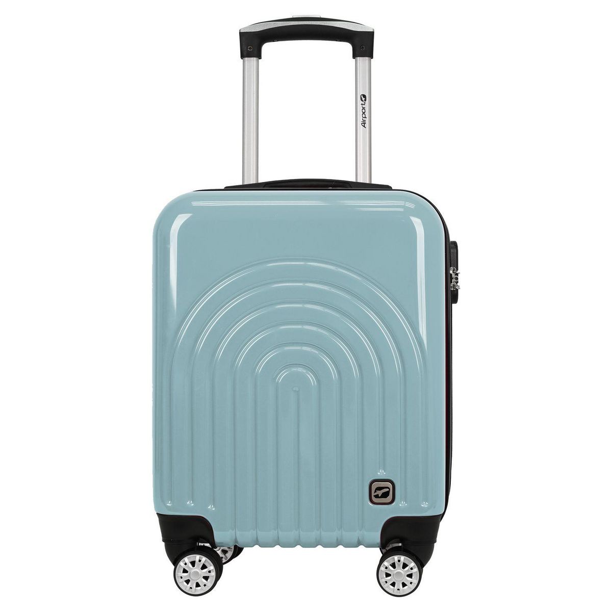 AIRPORT Valise cabine rigide extensible 51cm 8 roues BOHO - bleu