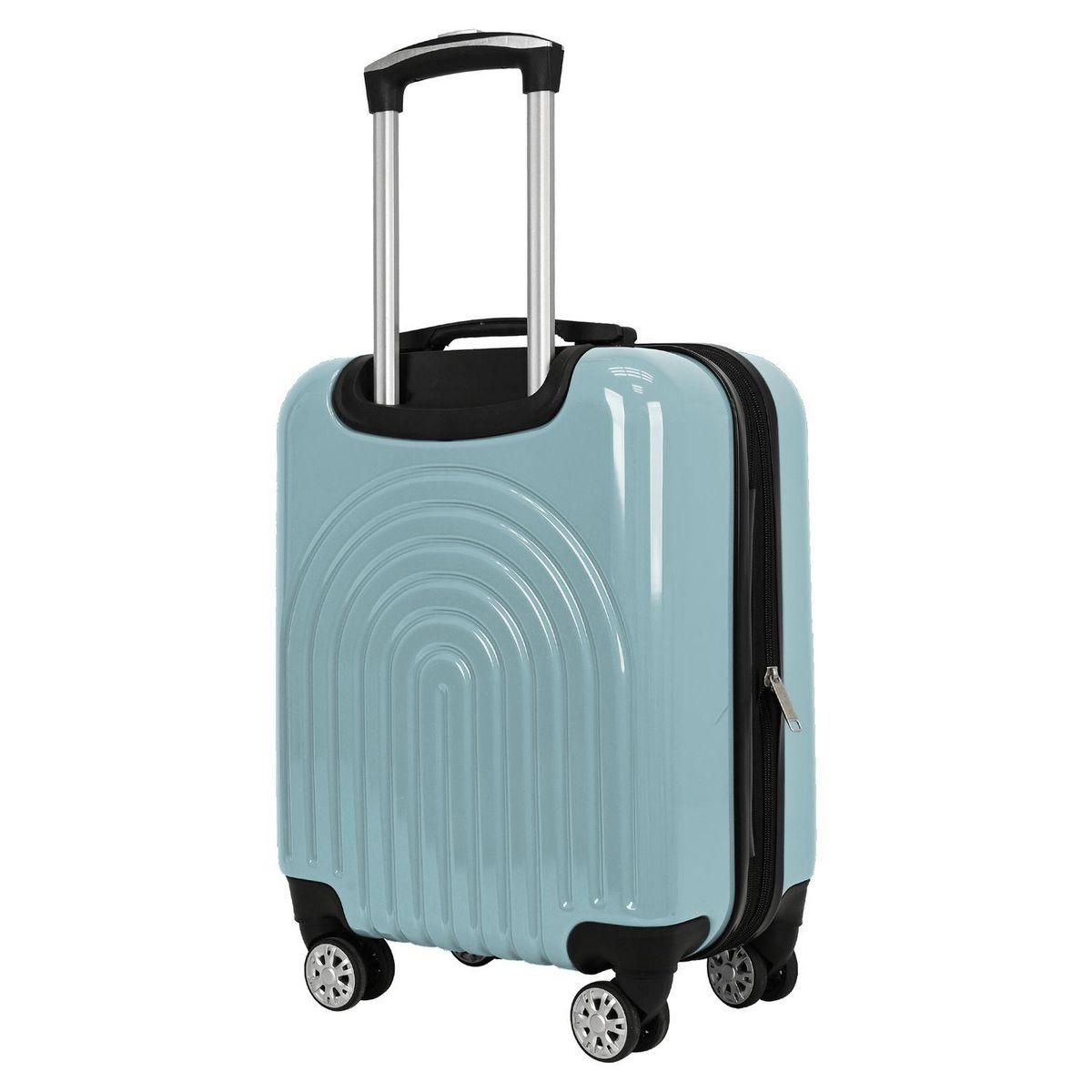 AIRPORT Valise cabine rigide extensible 51cm 8 roues BOHO - bleu