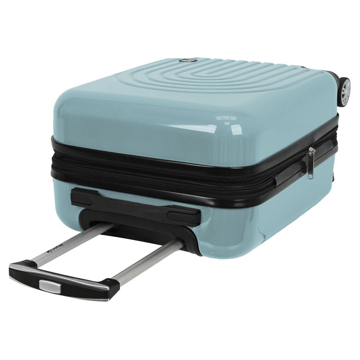 AIRPORT Valise cabine rigide extensible 51cm 8 roues BOHO - bleu