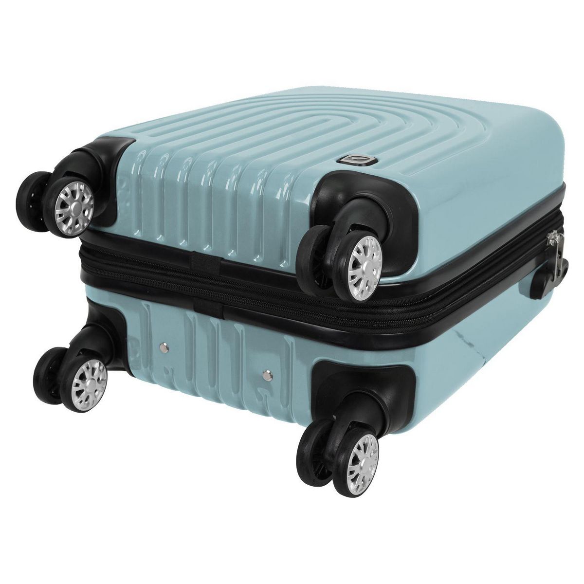 AIRPORT Valise cabine rigide extensible 51cm 8 roues BOHO - bleu