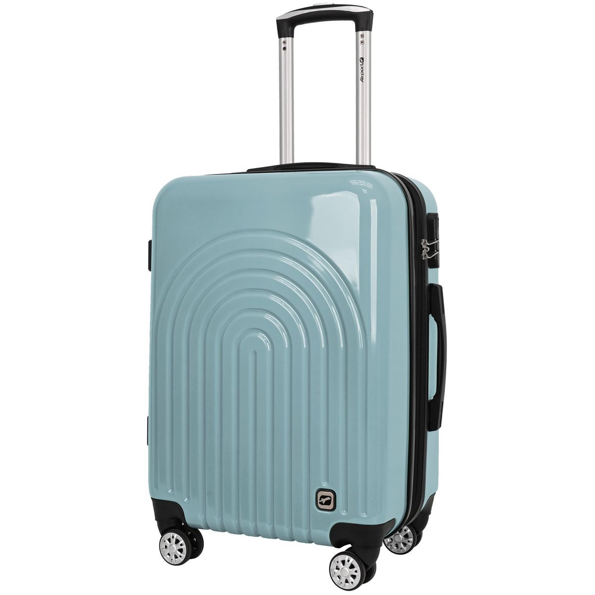 AIRPORT Valise rigide extensible 60cm 8 roues BOHO - bleu