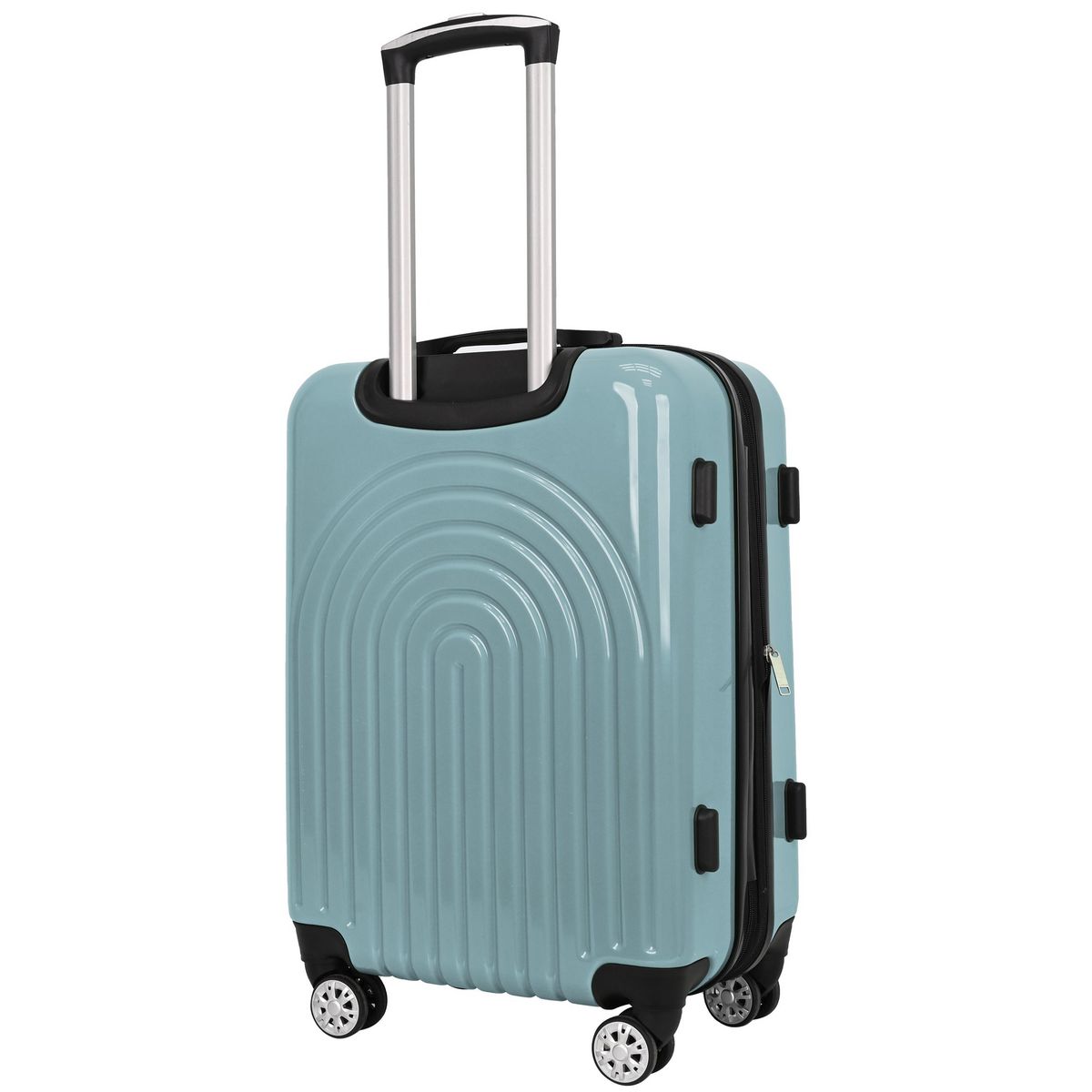 AIRPORT Valise rigide extensible 60cm 8 roues BOHO - bleu