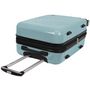 Voir la diapositive 6 : AIRPORT Valise rigide extensible 60cm 8 roues BOHO - bleu