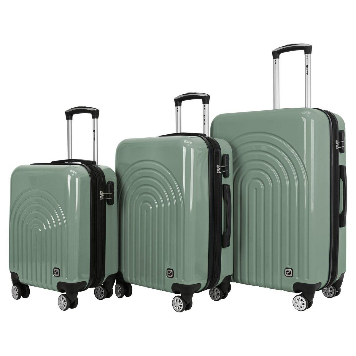 AIRPORT Grande valise rigide extensible 74cm 8 roues BOHO - vert