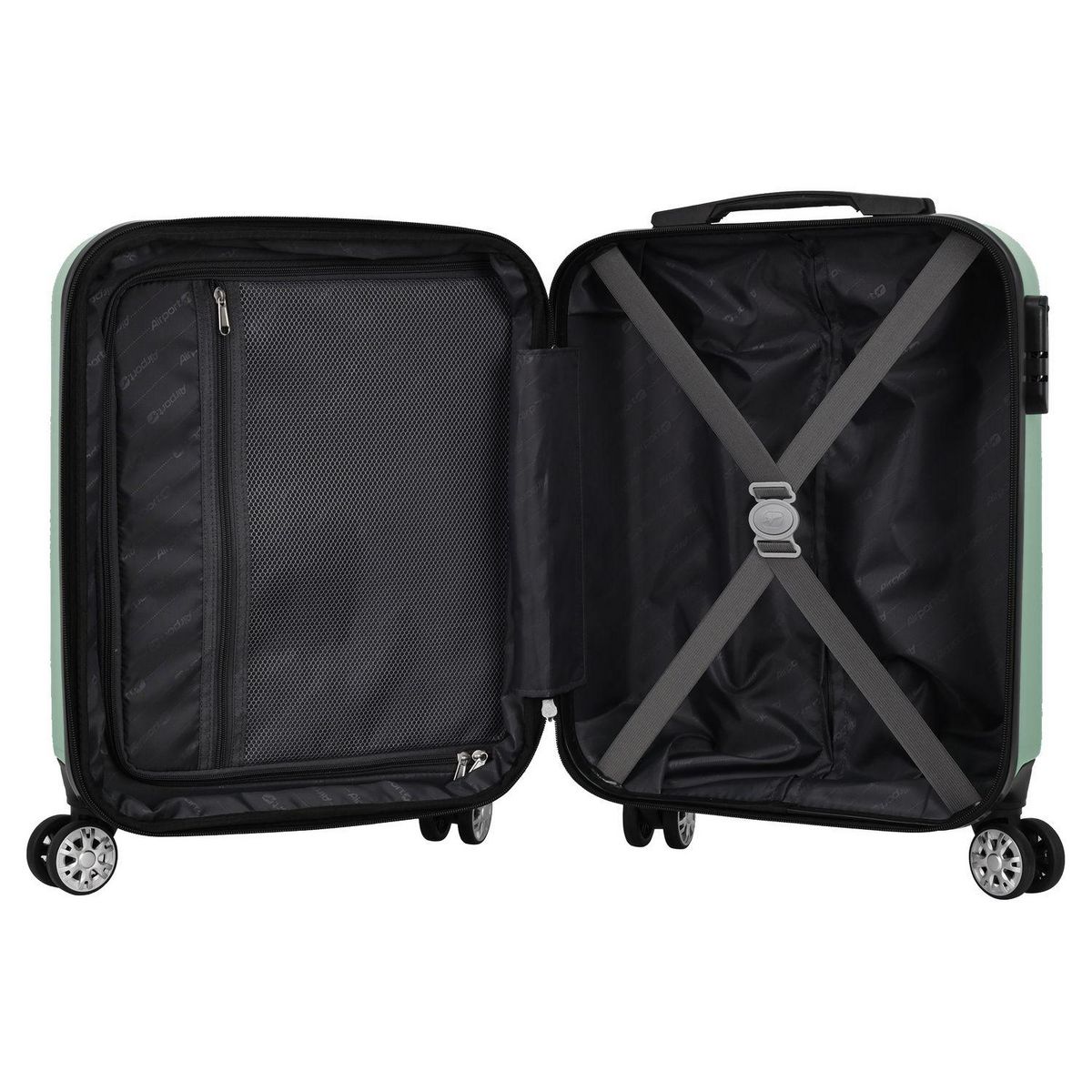 AIRPORT Grande valise rigide extensible 74cm 8 roues BOHO - vert