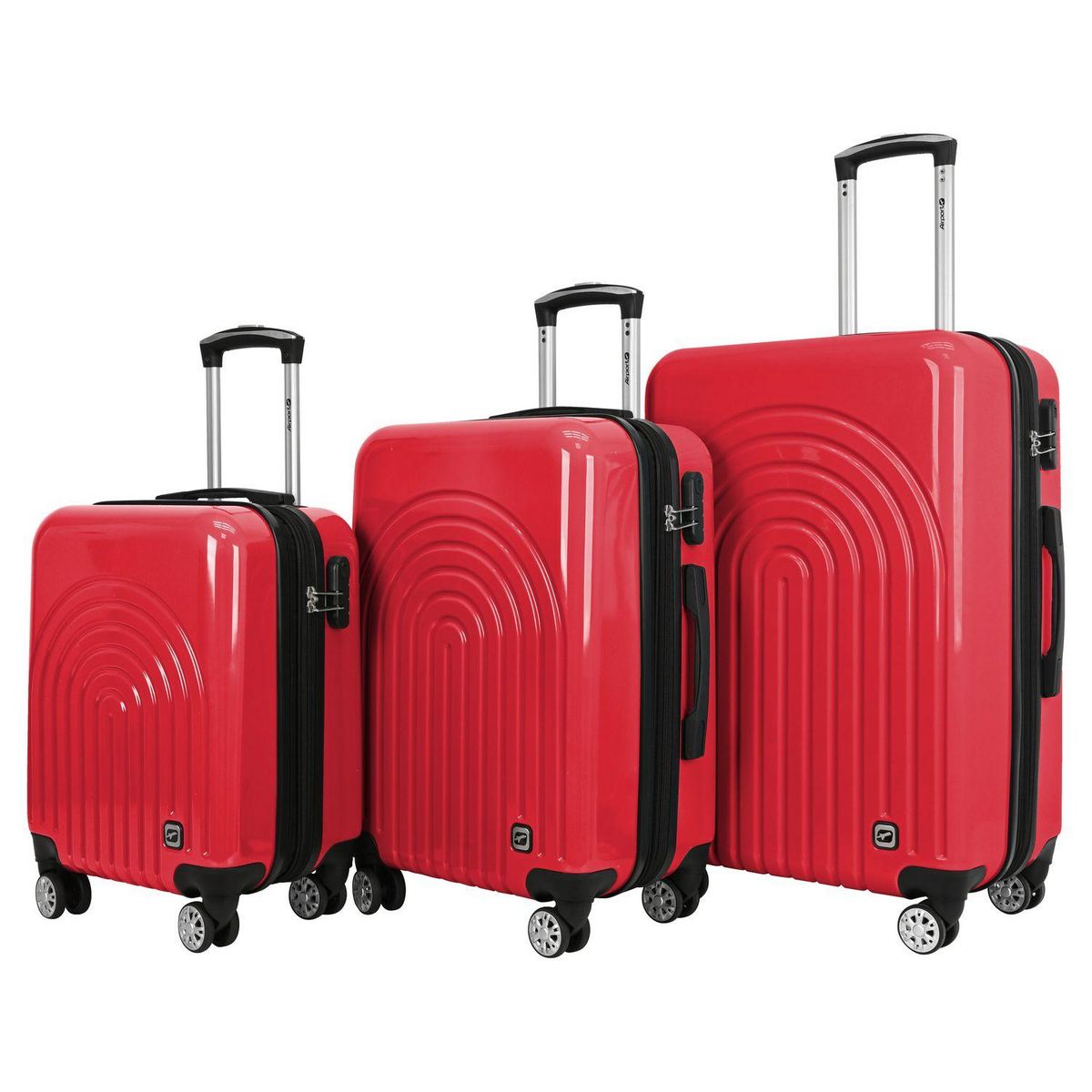 AIRPORT Valise cabine rigide extensible 51cm 8 roues BOHO - rose