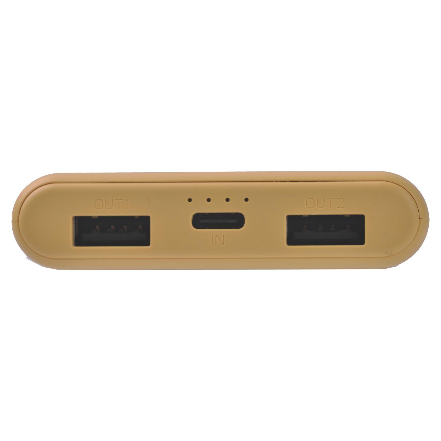 Voir la diapositive 2 : QILIVE Batterie de secours 10 000mAh - Jaune