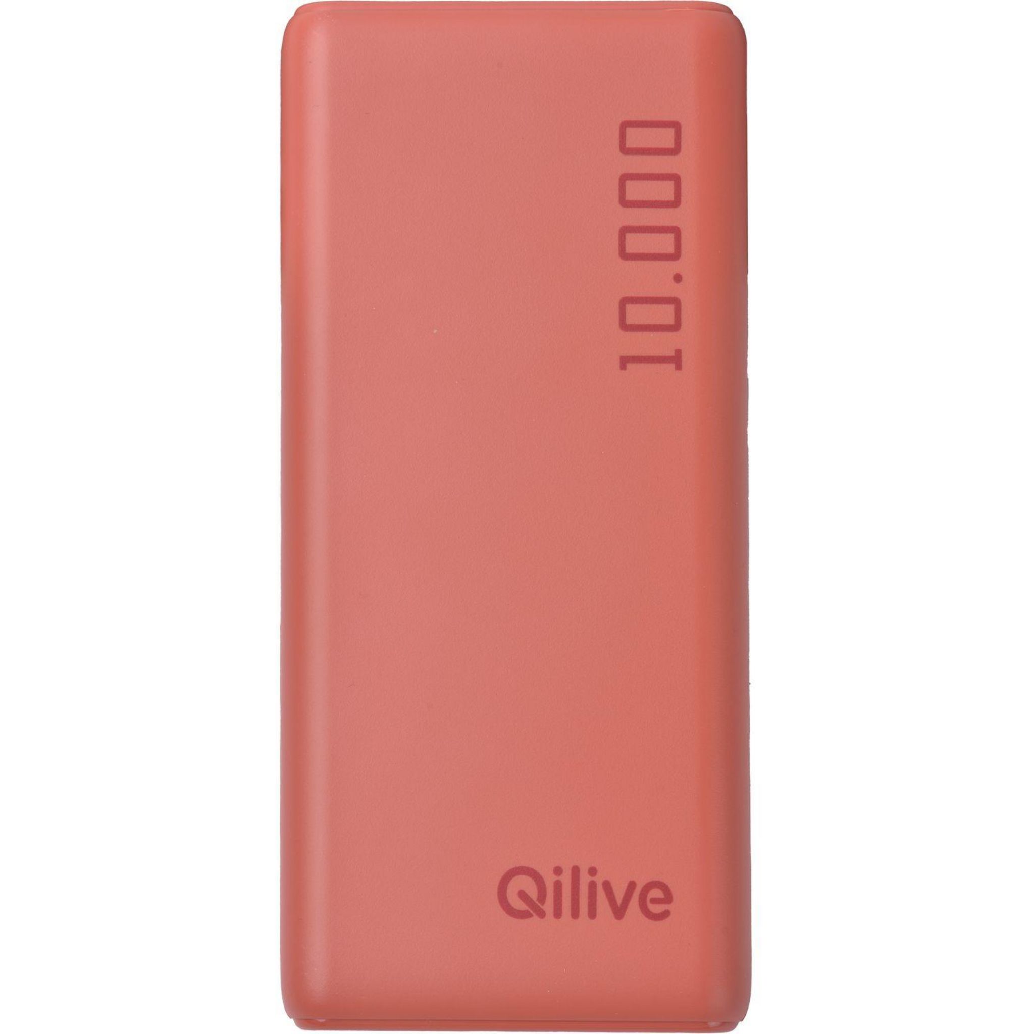 Voir la diapositive 4 : QILIVE Batterie de secours 10 000mAh - Rouge
