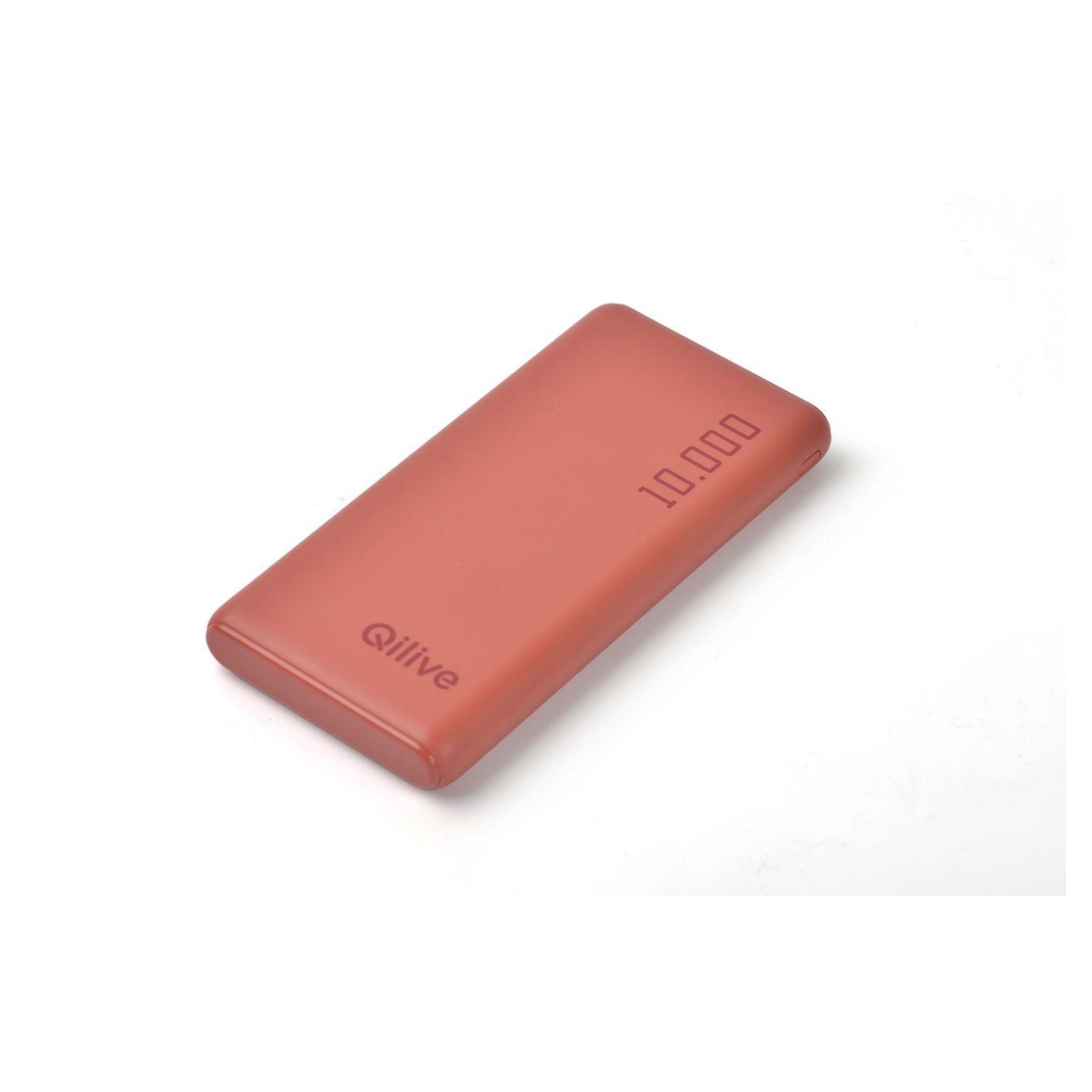 Voir la diapositive 3 : QILIVE Batterie de secours 10 000mAh - Rouge