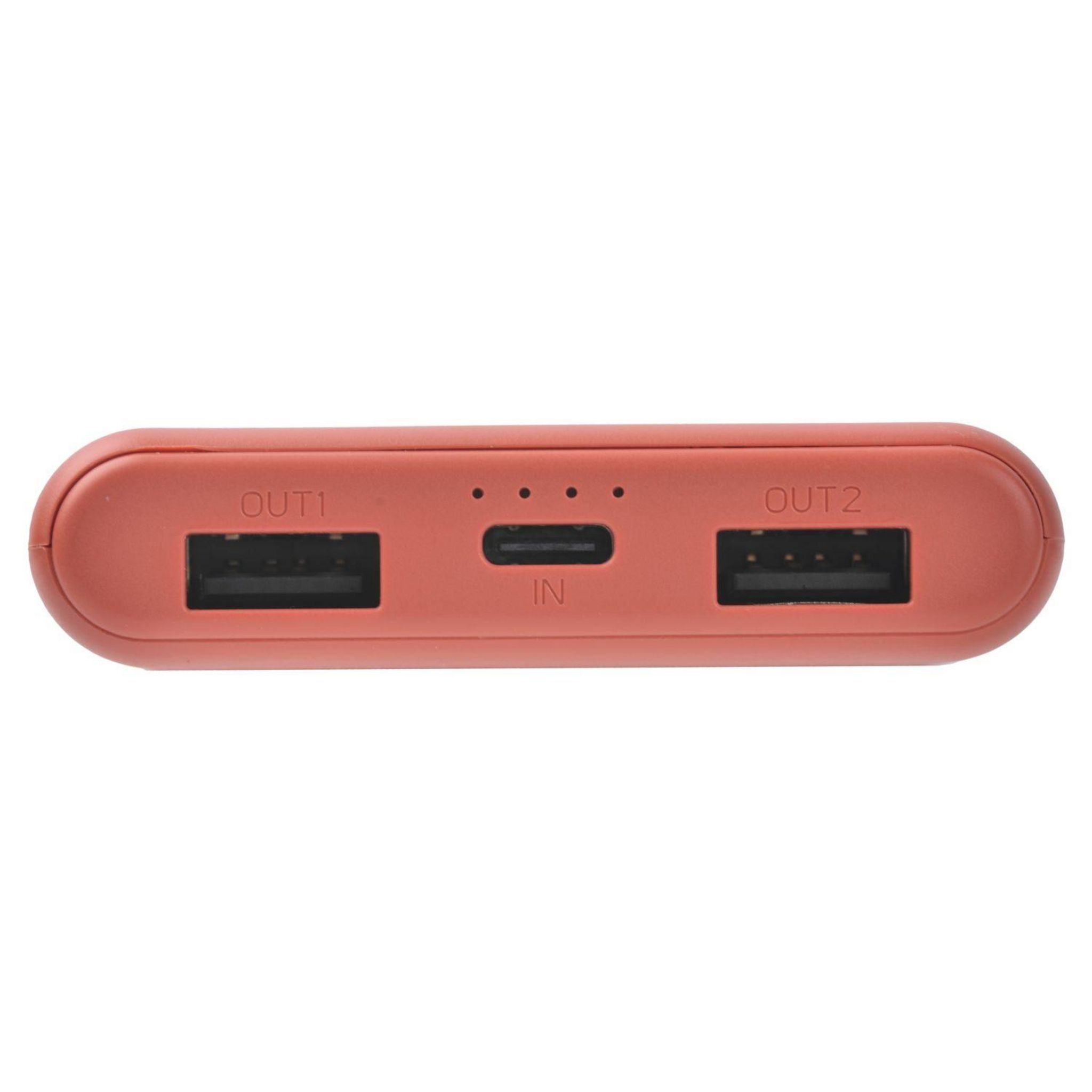 Voir la diapositive 2 : QILIVE Batterie de secours 10 000mAh - Rouge