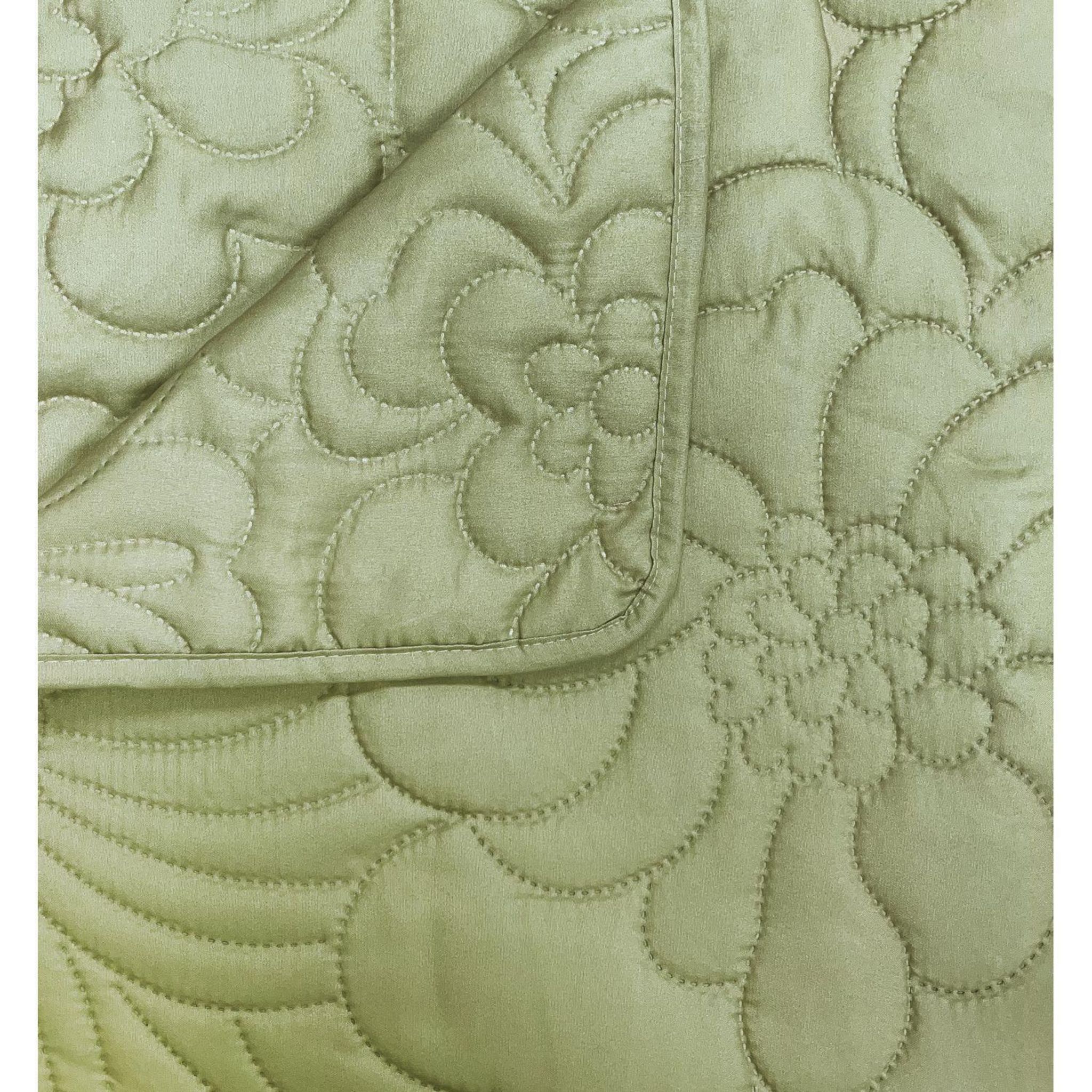 Voir la diapositive 2 : ACTUEL Couvre lit matelassé en microfibre effet pêche BLOOM COTTAGE