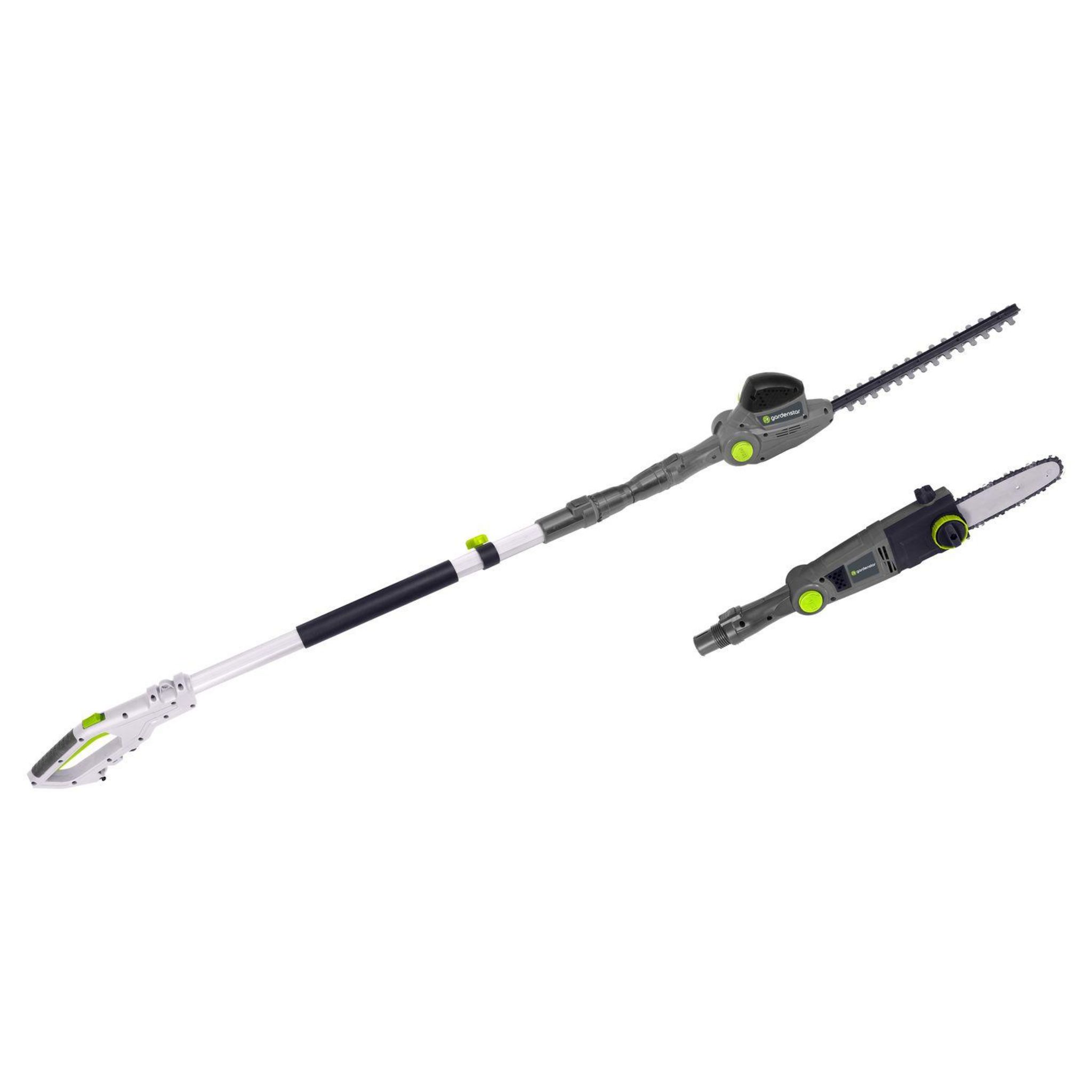 Voir la diapositive 2 : GARDENSTAR 2 en 1 élagueuse 710W + Taille Haie 450W