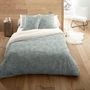 Voir la diapositive 1 : Parure housse de couette en coton 52 fils imprimé + drap housse offert NORA