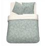 Voir la diapositive 2 : Parure housse de couette en coton 52 fils imprimé + drap housse offert NORA