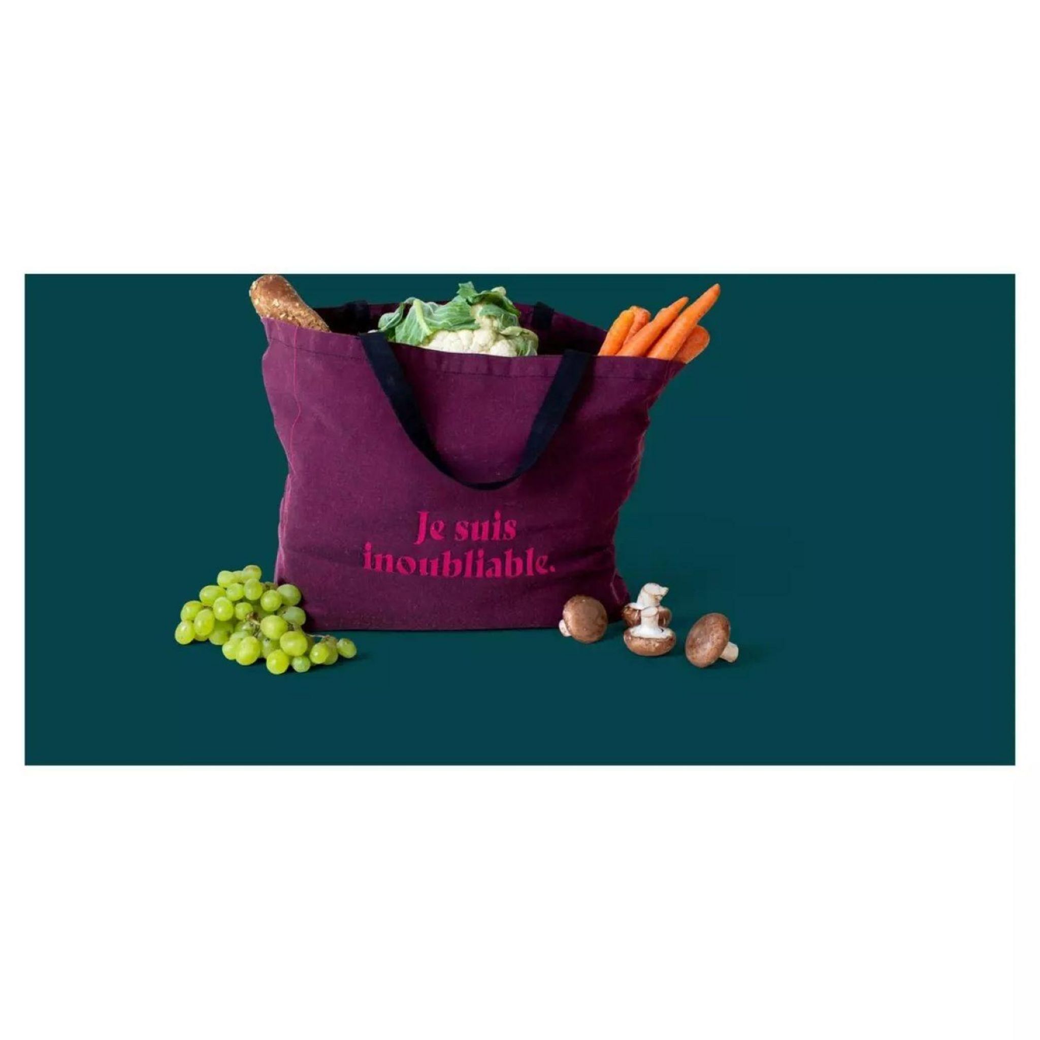 Voir la diapositive 3 : Sac cabas tissu recyclé - coloris aléatoire