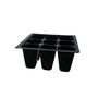 Voir la diapositive 2 : GARDENSTAR Lot de 3 plateaux à semis de 9 godets 13.5x13.5x5.6 cm - Noir