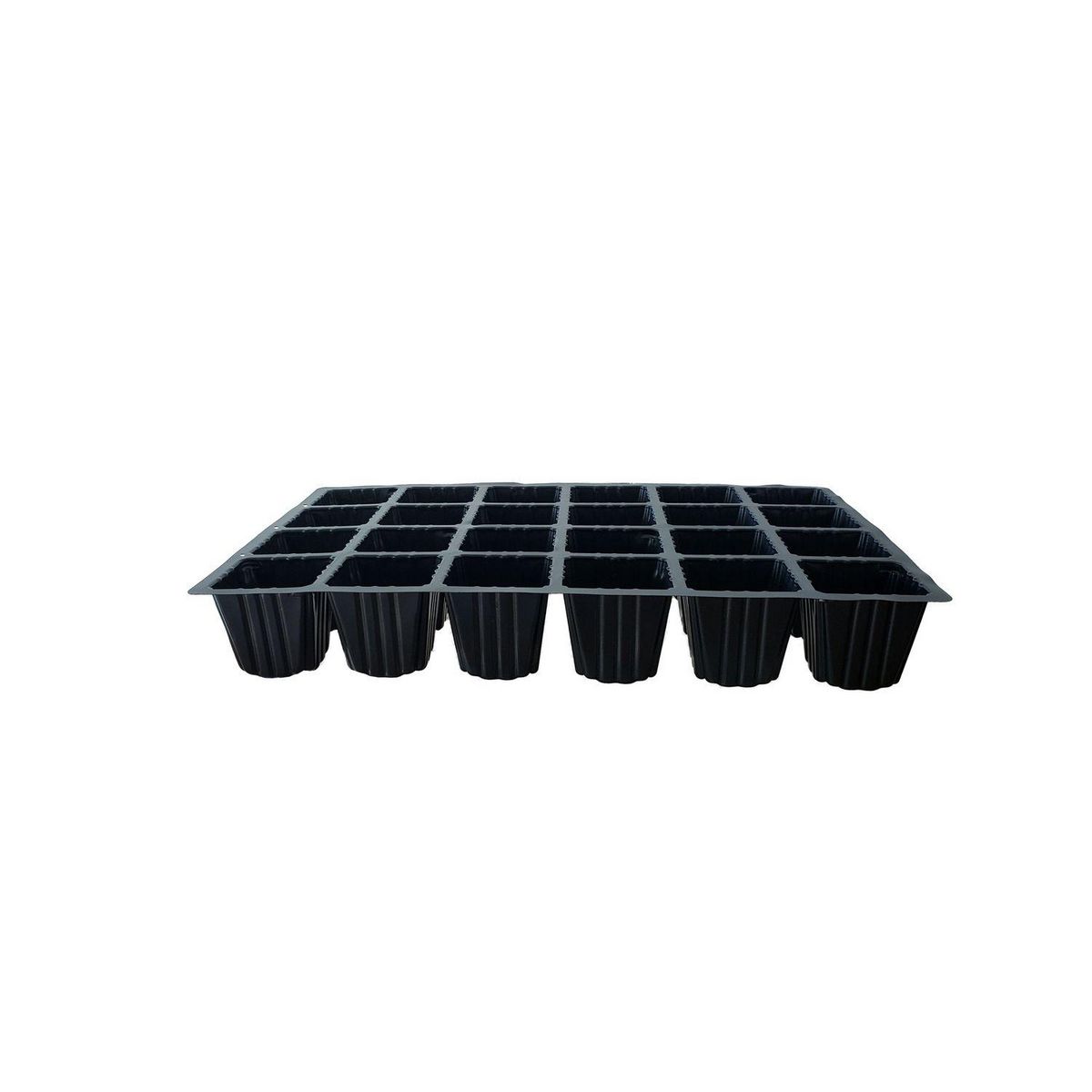 GARDENSTAR Lot de 3 plateaux à semis de 24 godets 36x22x5 cm - Noir