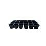 Voir la diapositive 2 : GARDENSTAR Lot de 3 plateaux à semis de 24 godets 36x22x5 cm - Noir