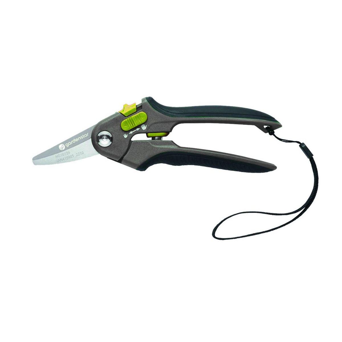 GARDENSTAR Sécateur à fleur à ouverture réglable - 22,5 cm