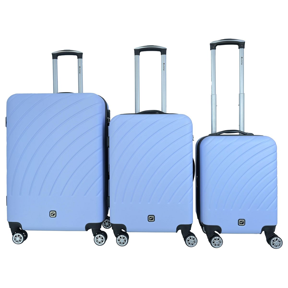 AIRPORT Valise rigide extensible violet 8 roues 60x41x25cm Rainbow