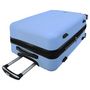 Voir la diapositive 9 : AIRPORT Valise rigide extensible ABS violet - 8 roues - 70x48x29cm - Rainbow