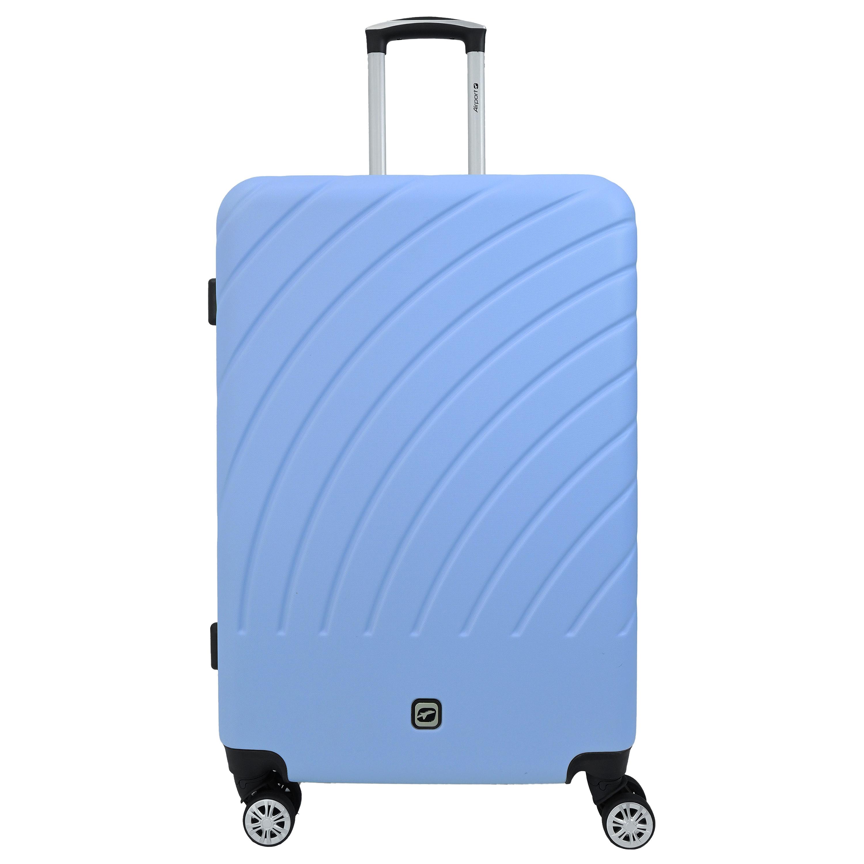 Voir la diapositive 2 : AIRPORT Valise rigide extensible ABS violet - 8 roues - 70x48x29cm - Rainbow