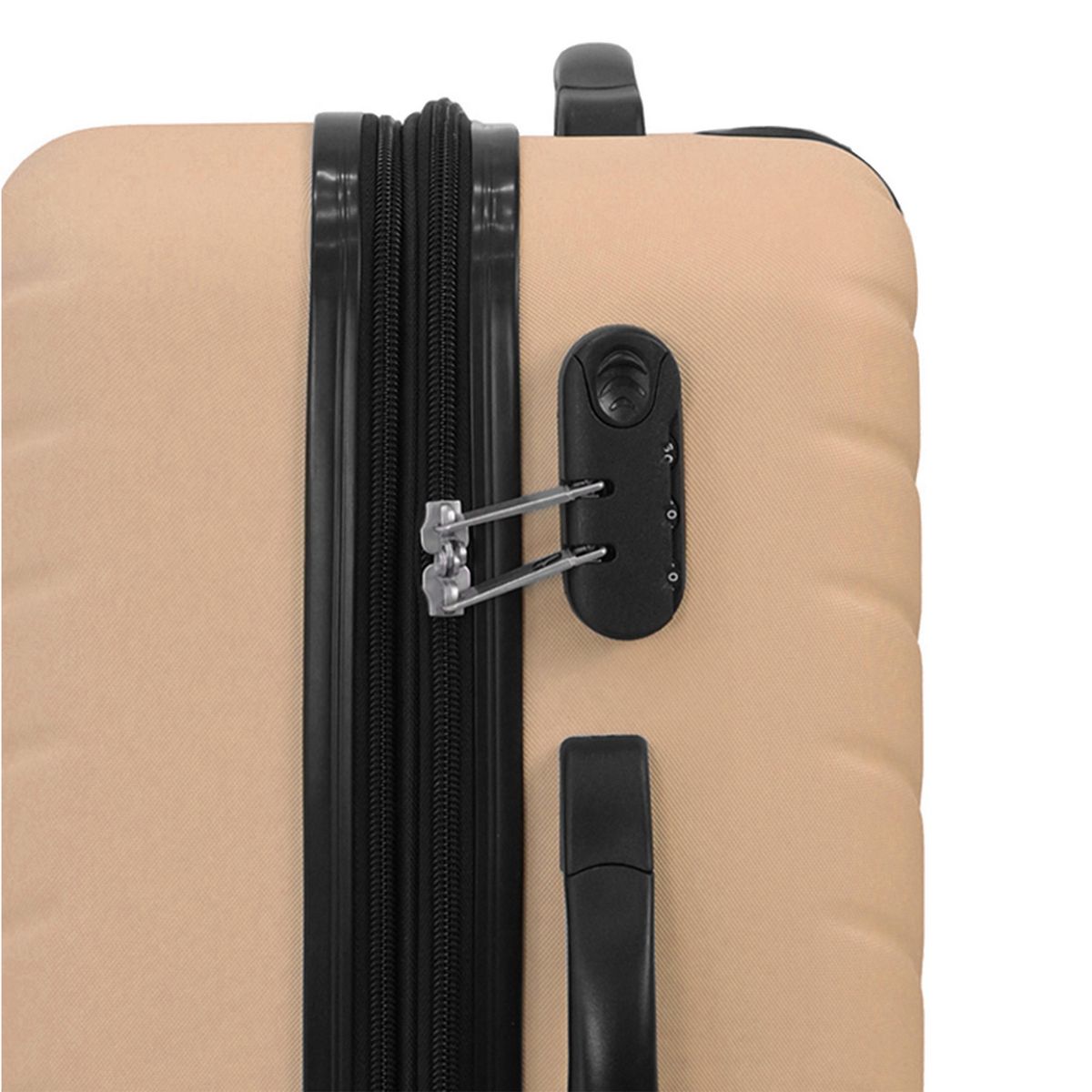 AIRPORT Valise rigide extensible rose 8 roues 60x41x25cm Rainbow