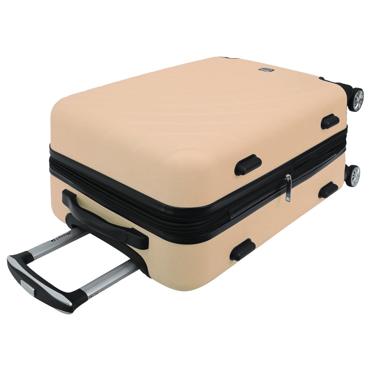 AIRPORT Valise rigide extensible rose 8 roues 60x41x25cm Rainbow