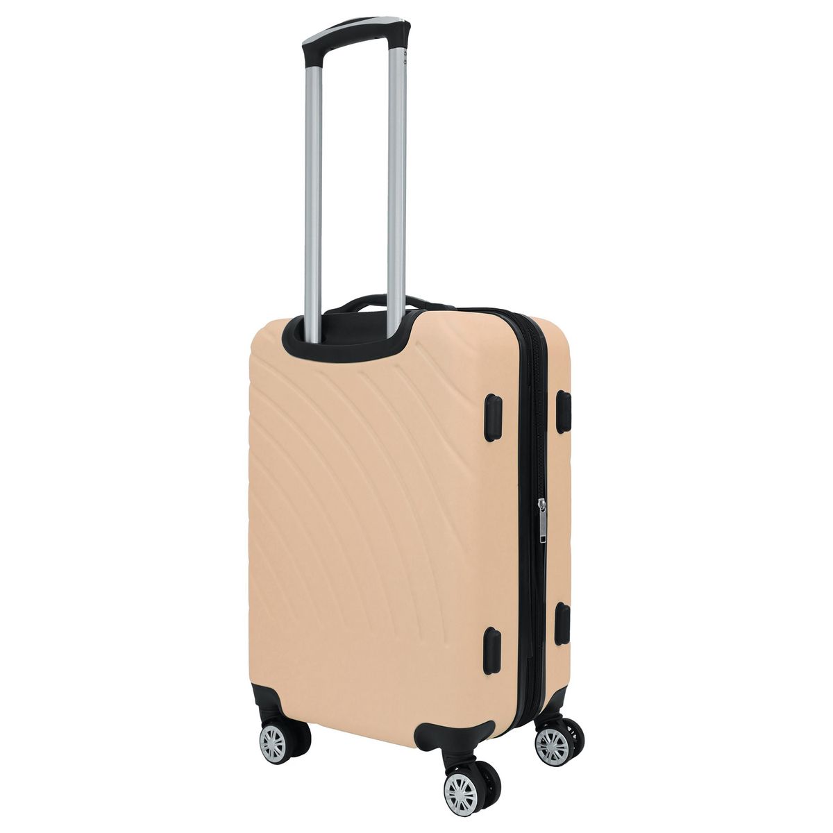 AIRPORT Valise rigide extensible rose 8 roues 60x41x25cm Rainbow