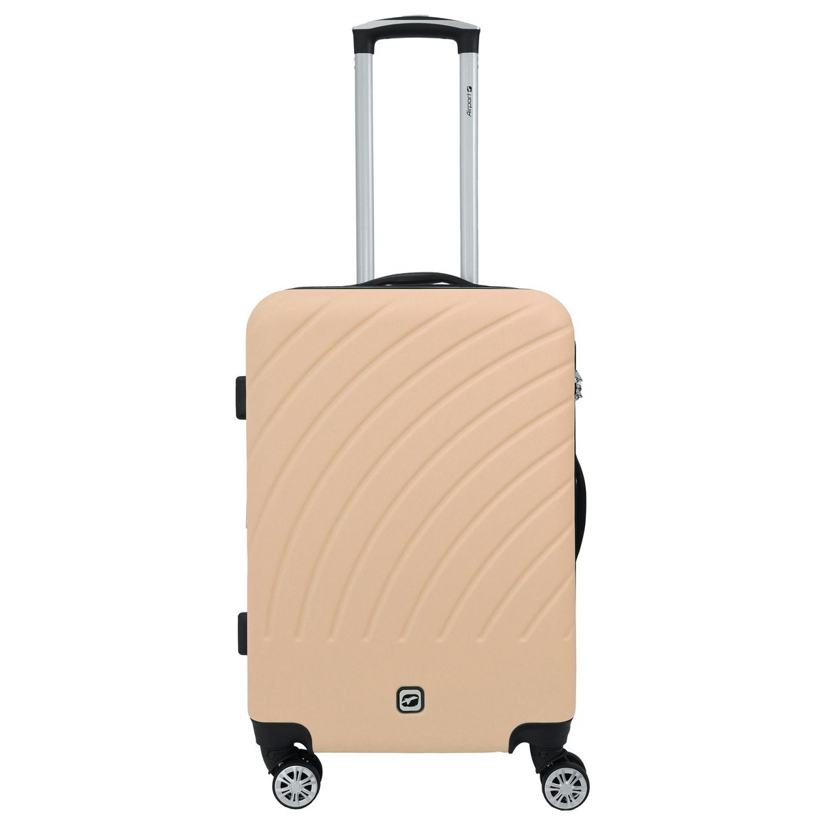 AIRPORT Valise rigide extensible rose 8 roues 60x41x25cm Rainbow