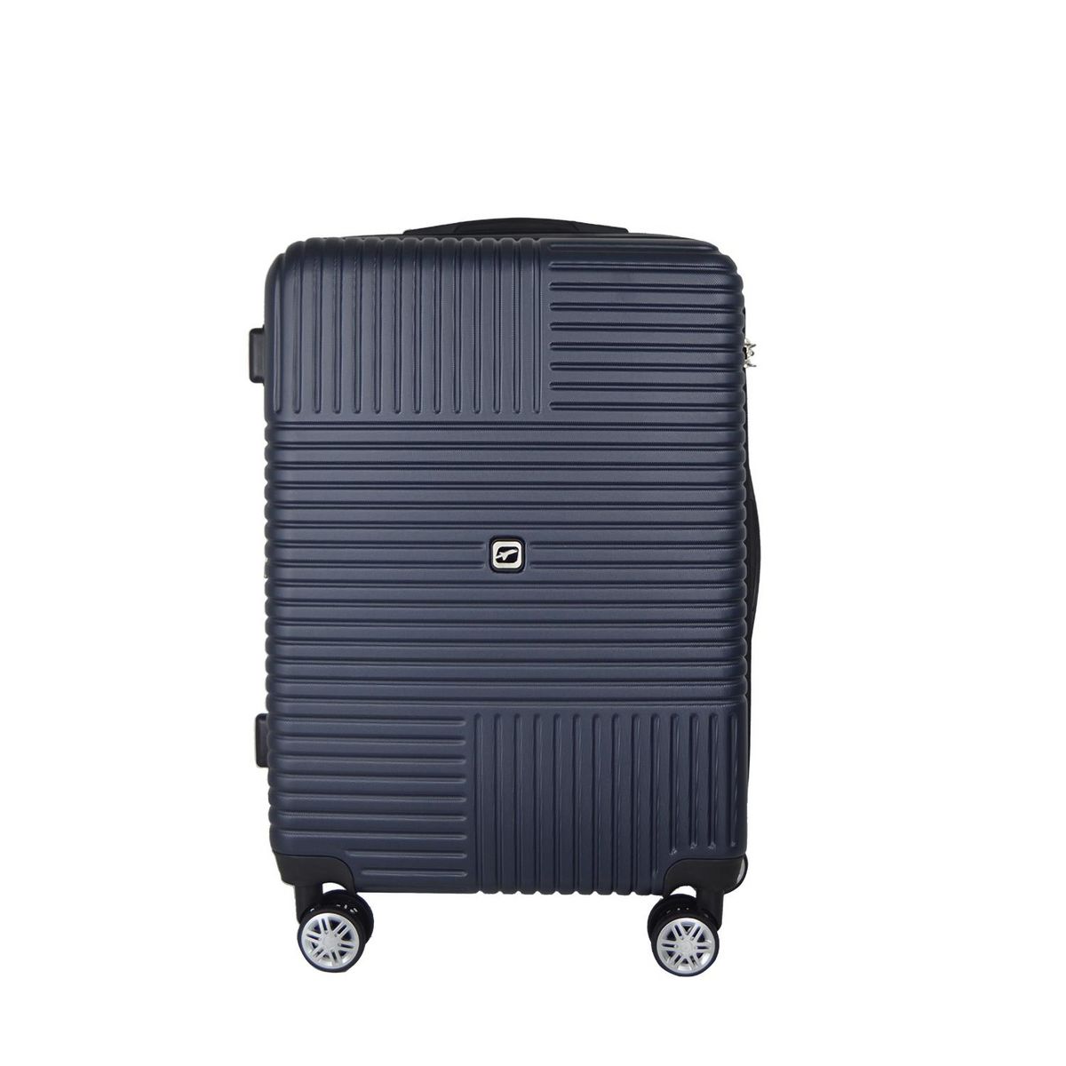 AIRPORT Valise rigide extensible ABS gris - 8 roues - 65x44x27cm - Zen