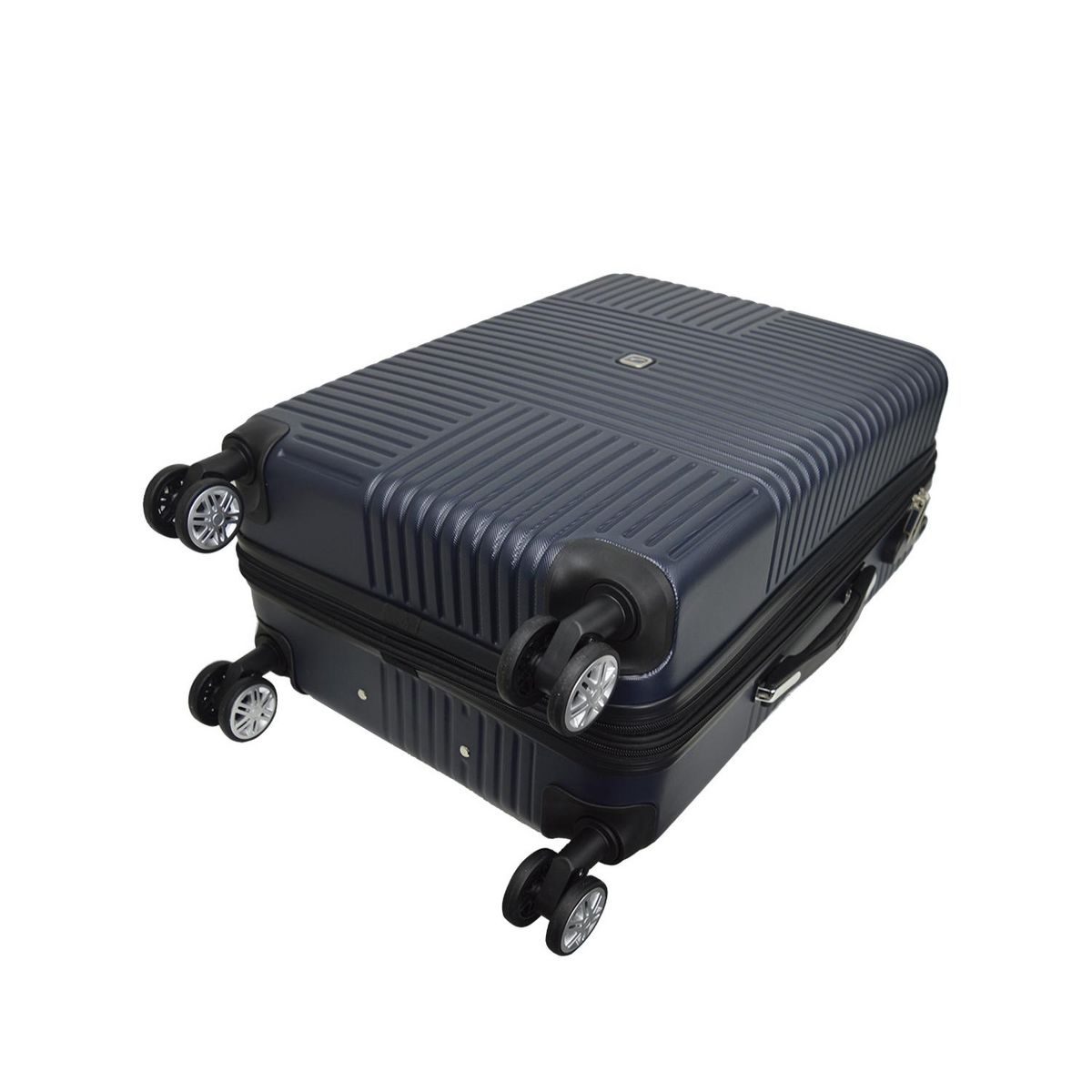 AIRPORT Valise rigide extensible ABS gris - 8 roues - 65x44x27cm - Zen