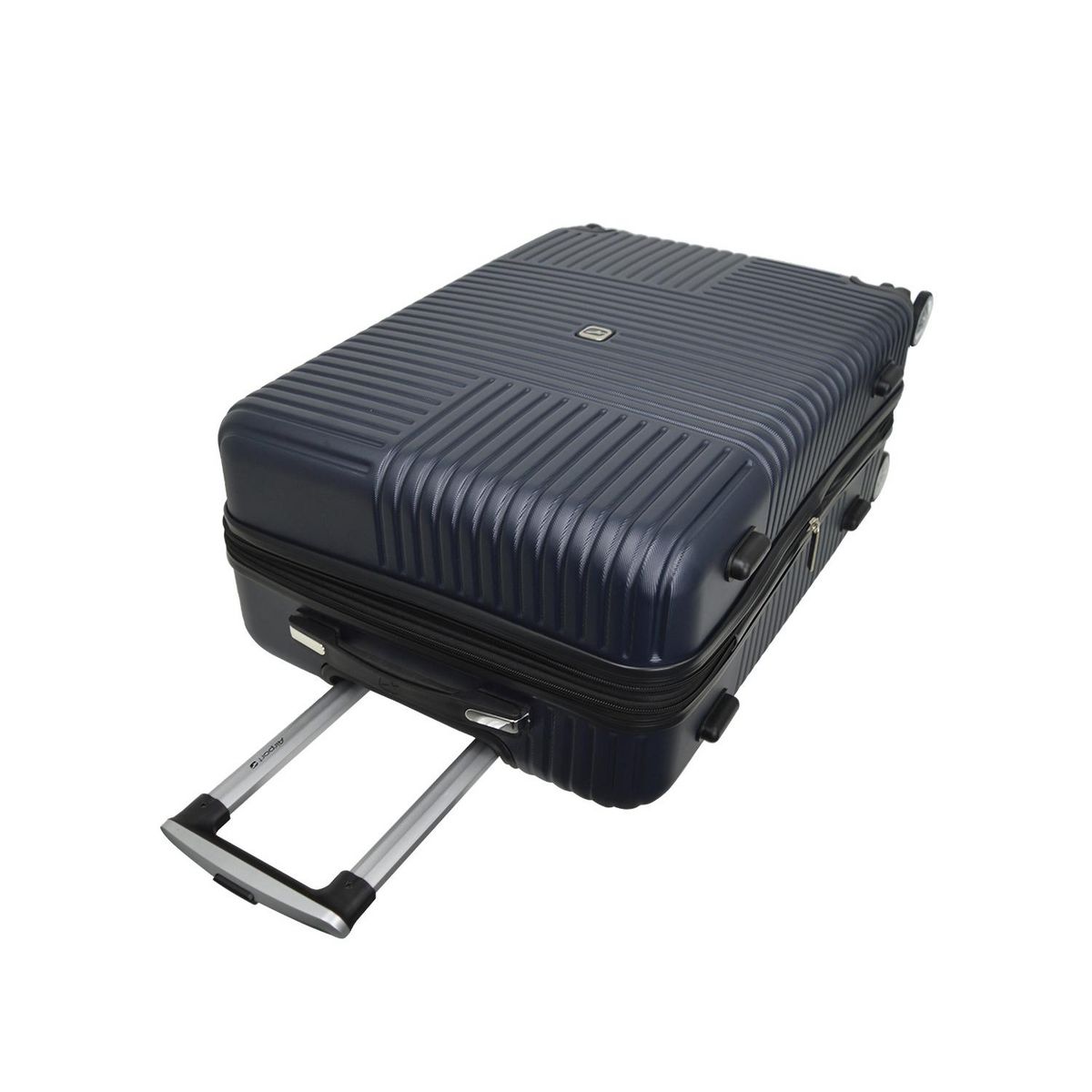 AIRPORT Valise rigide extensible ABS gris - 8 roues - 75x50x30cm - Zen