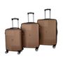 Voir la diapositive 8 : AIRPORT Valise rigide extensible ABS marron - 8 roues - 65x44x27cm - Zen