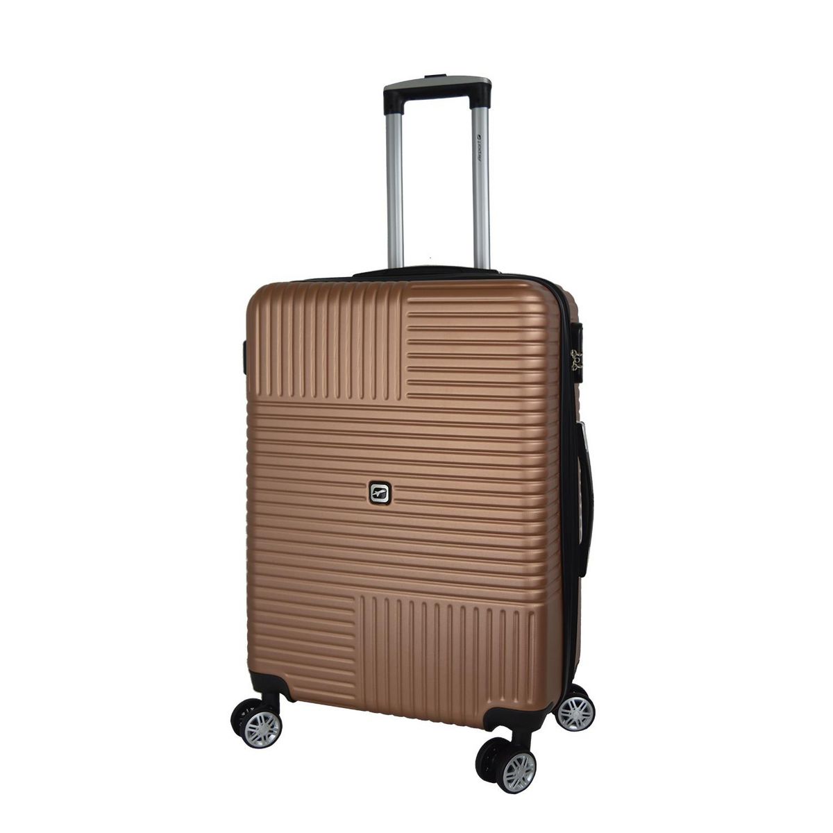 AIRPORT Valise rigide extensible ABS marron - 8 roues - 65x44x27cm - Zen