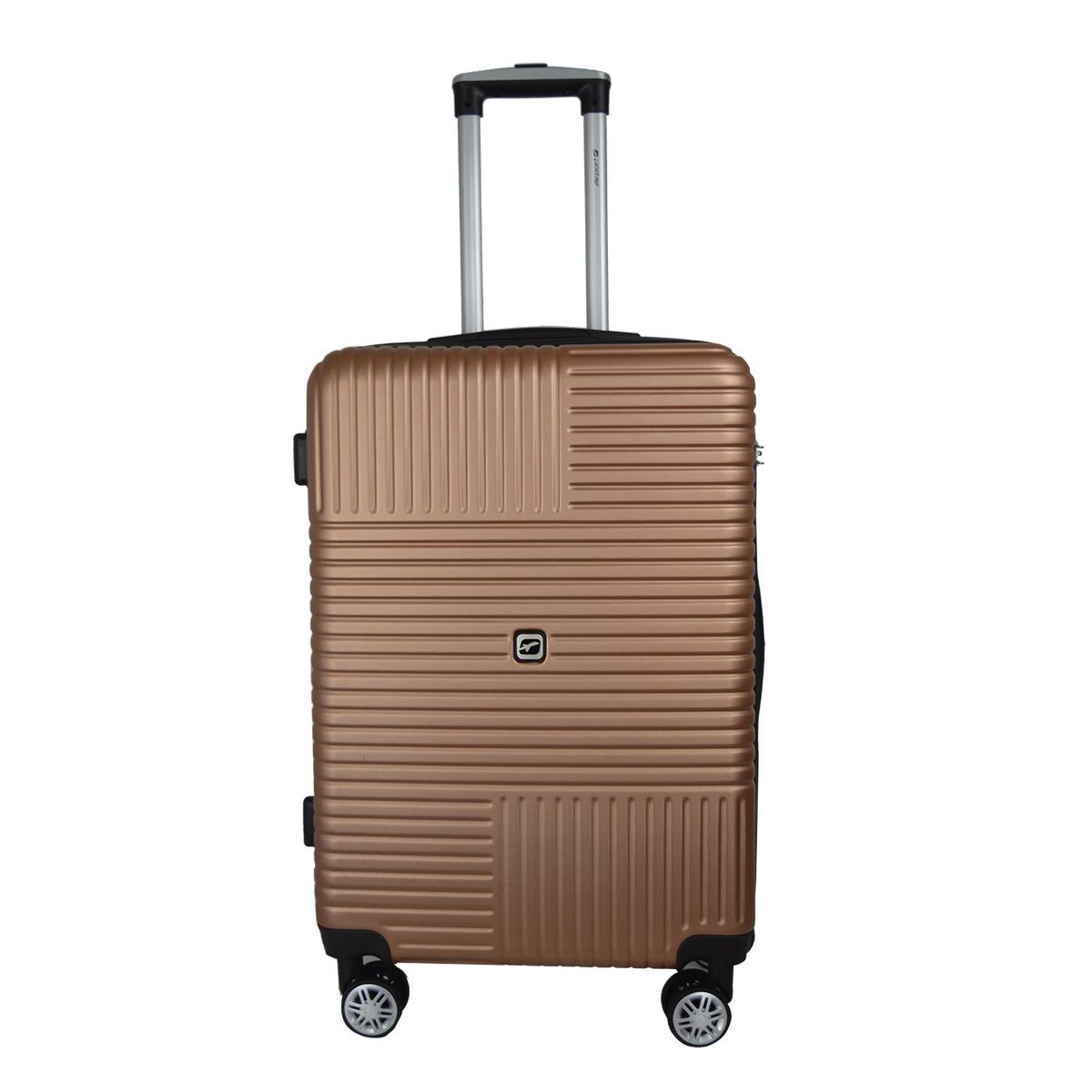 AIRPORT Valise rigide extensible ABS marron - 8 roues - 65x44x27cm - Zen