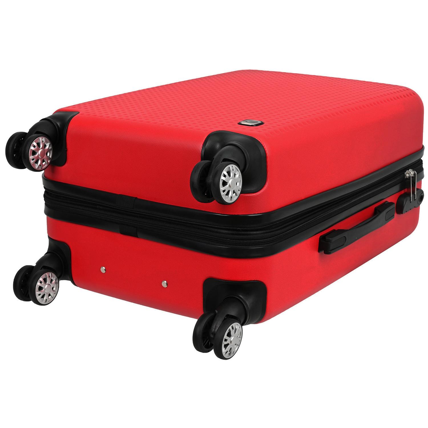 Voir la diapositive 3 : AIRPORT Valise rigide ABS rose 8 roues 65x42x26cm Dots