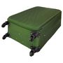 Voir la diapositive 5 : AIRPORT Valise souple 4 roues vert 75x45x26cm Rail