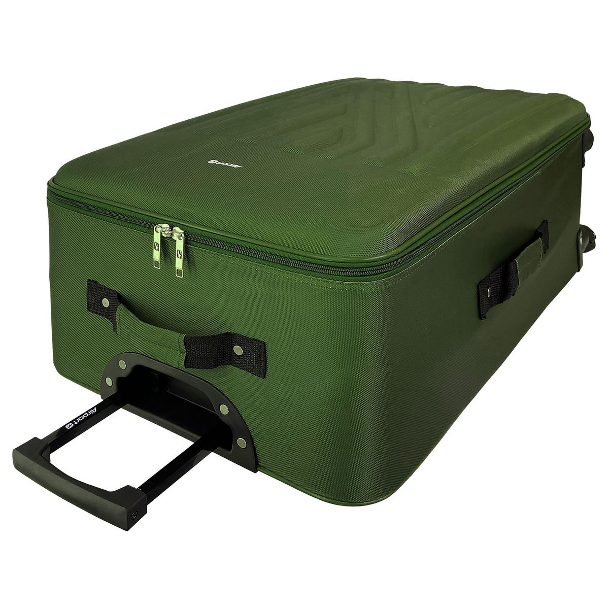 AIRPORT Valise souple 4 roues vert 75x45x26cm Rail