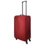 Voir la diapositive 3 : AIRPORT Valise souple polyester rouge 4 roues 65x40x23cm Rail