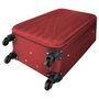 Voir la diapositive 7 : AIRPORT Valise souple polyester rouge 4 roues 65x40x23cm Rail