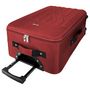 Voir la diapositive 4 : AIRPORT Valise souple polyester rouge 4 roues 65x40x23cm Rail