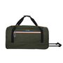 Voir la diapositive 1 : AIRPORT Sac de voyage à roulettes polyester kaki 2 roues 65x33x14cm