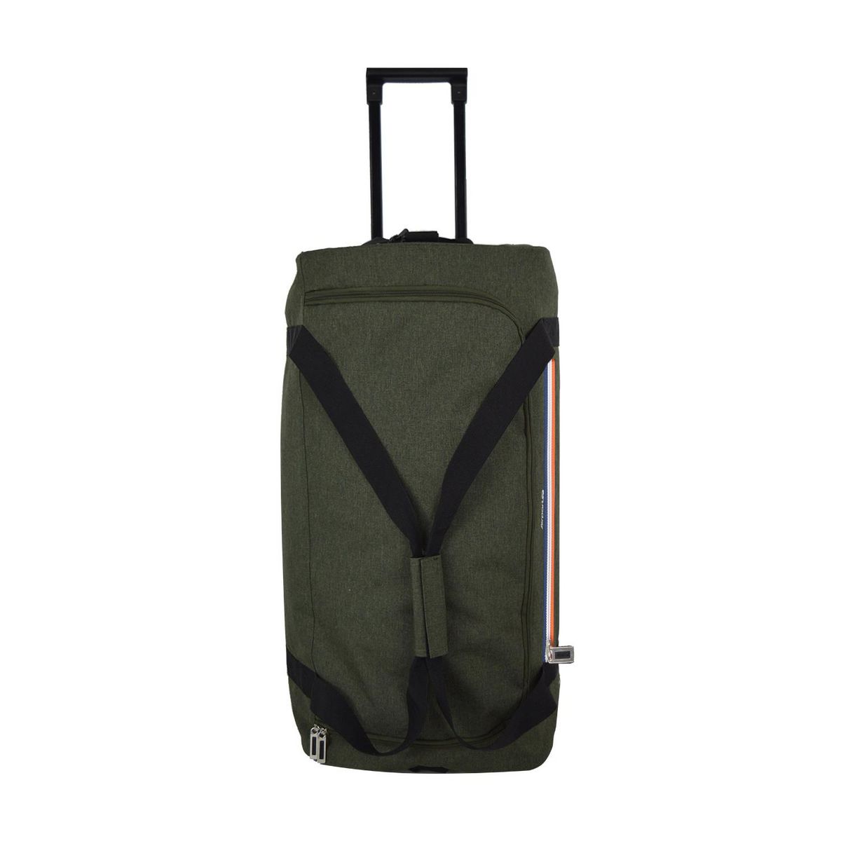 AIRPORT Sac de voyage à roulettes polyester kaki 2 roues 65x33x14cm