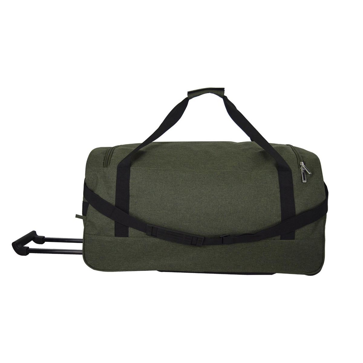 AIRPORT Sac de voyage à roulettes polyester kaki 2 roues 65x33x14cm