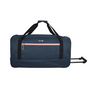 Voir la diapositive 1 : AIRPORT Sac de voyage à roulettes polyester bleu 2 roues 65x33x14cm