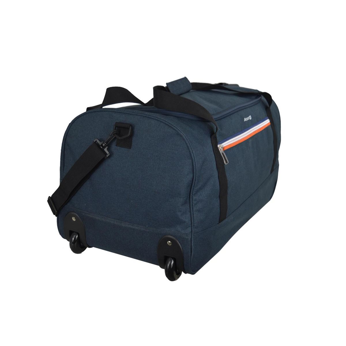 AIRPORT Sac de voyage à roulettes polyester bleu 2 roues 65x33x14cm