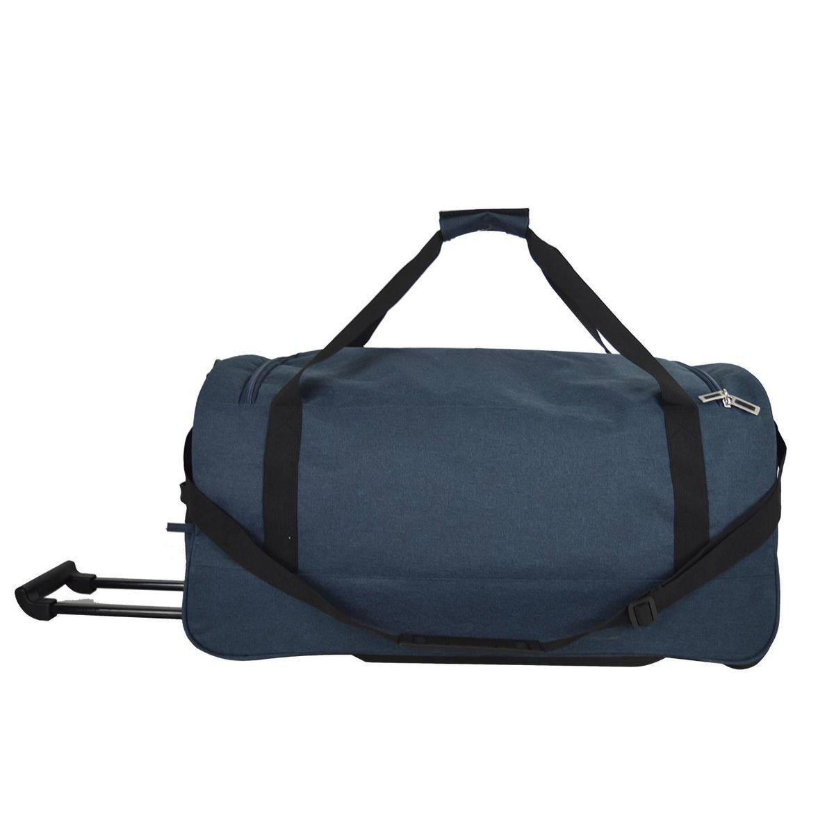 AIRPORT Sac de voyage à roulettes polyester bleu 2 roues 65x33x14cm