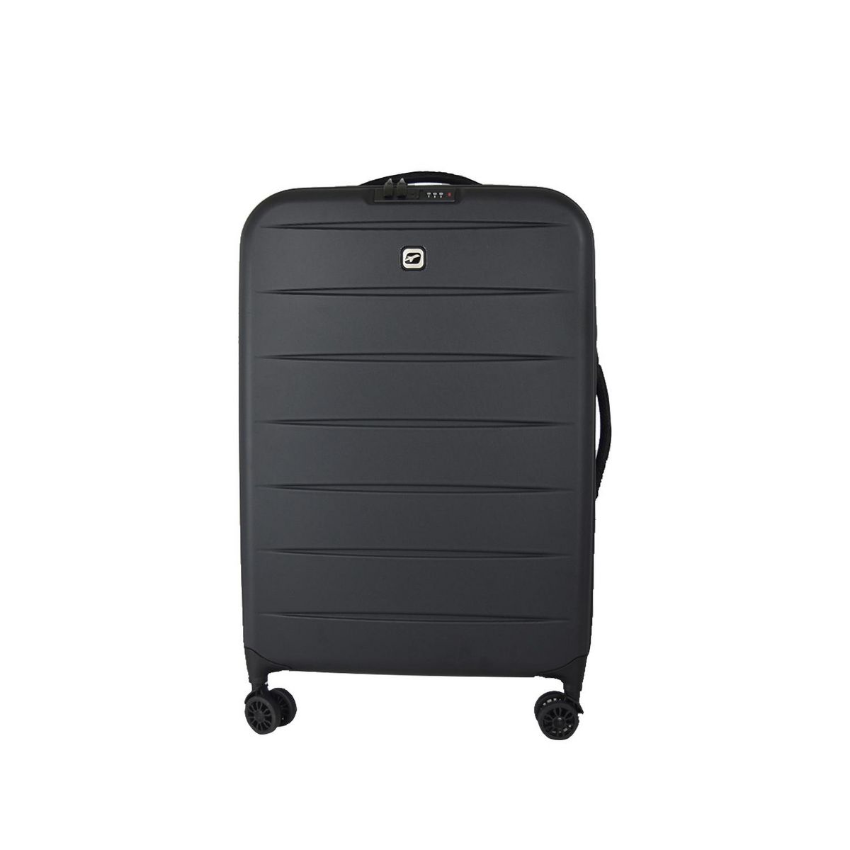 AIRPORT Valise rigide ABS noir 8 roues 71x45x9cm Pliable